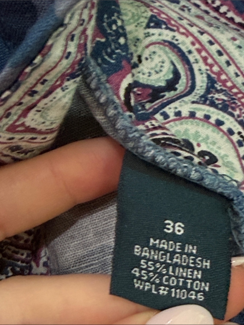 NWT Vintage 1946 Blue Camo Shorts - Picture 5 of 6
